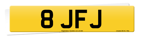 Registration number 8 JFJ